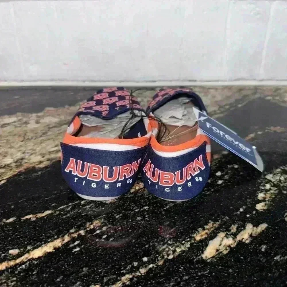 Auburn Tigers Woman’s Shoes, Size S, Blue and Orange (5-6) - Picture 2 of 9